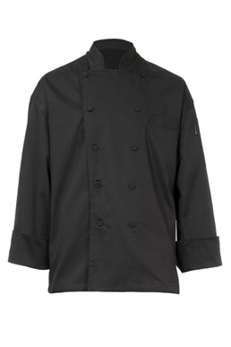 Picture of Chef Works - EWCB - Zurich Black Executive Chef Coat